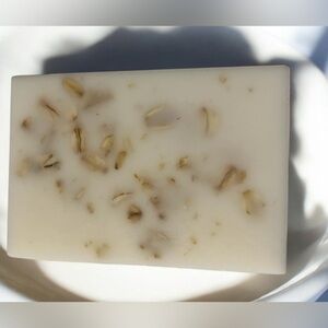 Sandalwood cedar Oatmeal soap handmade 3x2in 6oz oatmeal based soap